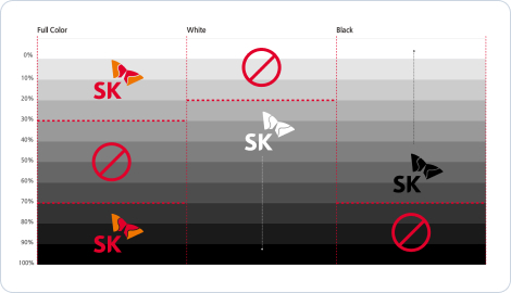 Background Color (Gray-scale) Usage Criteria